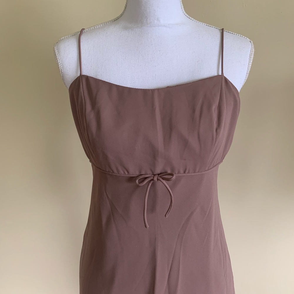 Size 8 David’s Bridal Soft Purple Bridesmaid Dress Style 8782M - Picture 3 of 9